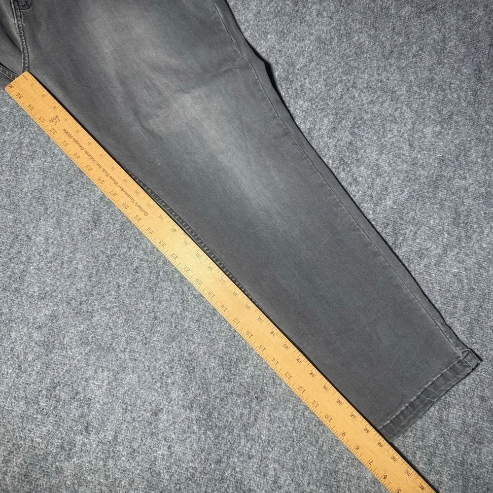Mugsy Jeans Beans Men 42x29 Black Grey Fade Stretch Denim Pants Casual Comfort